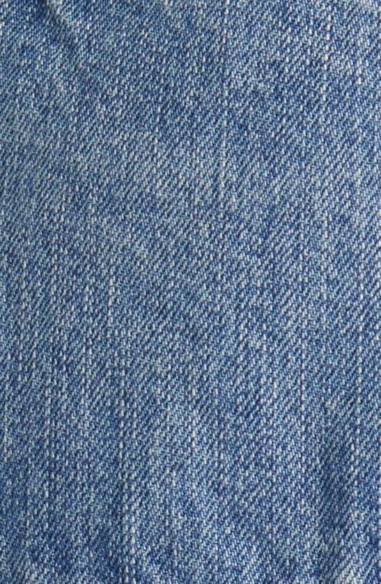 Shop Moussy Dalemere Denim Cutoff Shorts In Blue