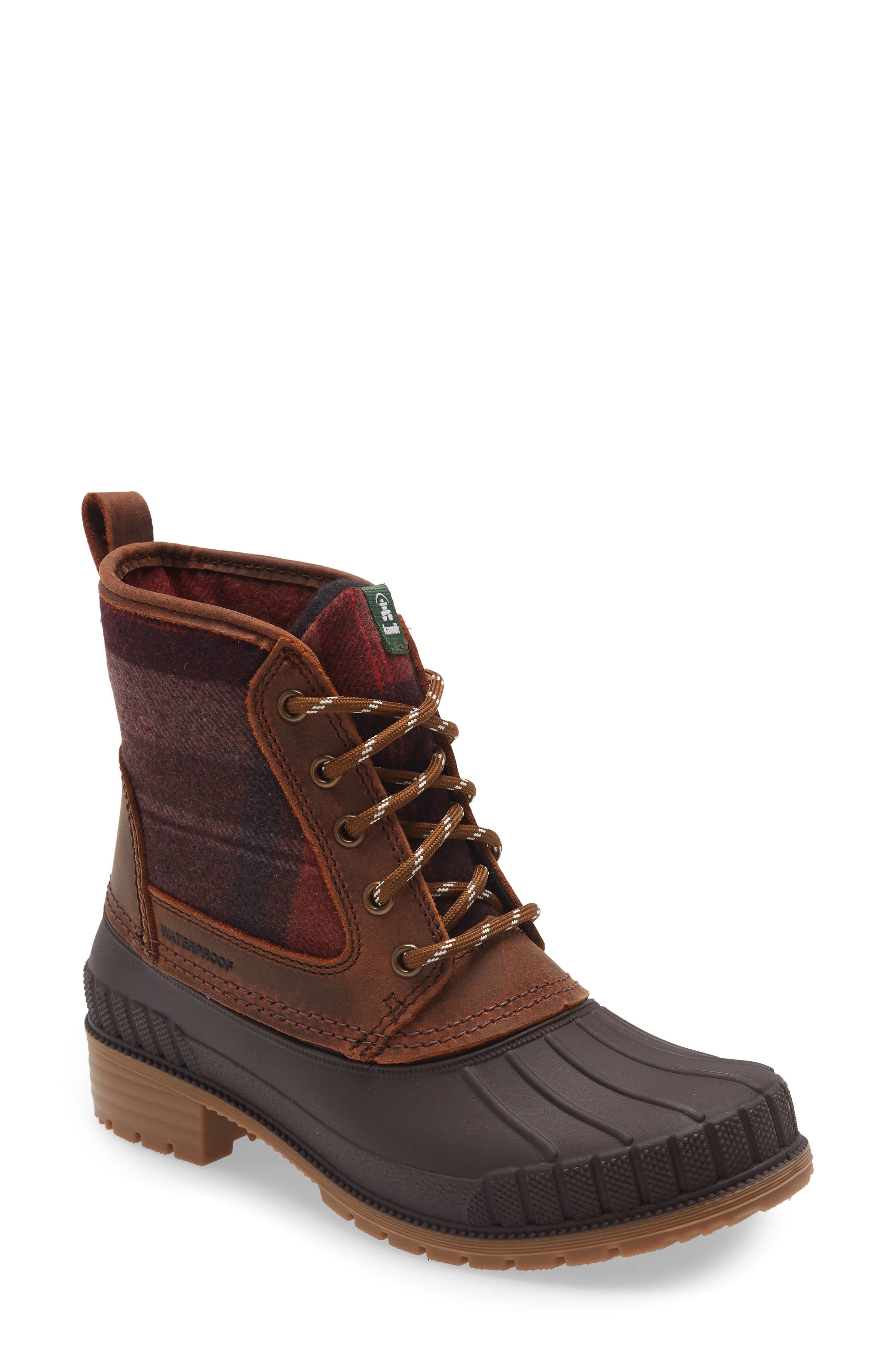 Kamik Sienna Mid Cold Weather Leather Boot in Dark Brown at Nordstrom