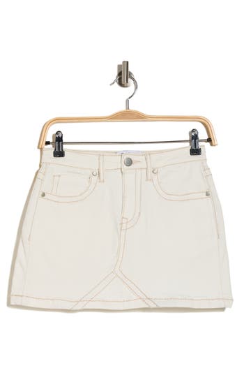 Ptcl Hvy Stitch Miniskirt In Neutral