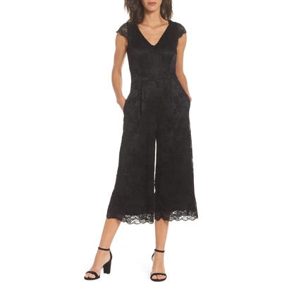 Fraiche By J Lace Jumpsuit, Black
