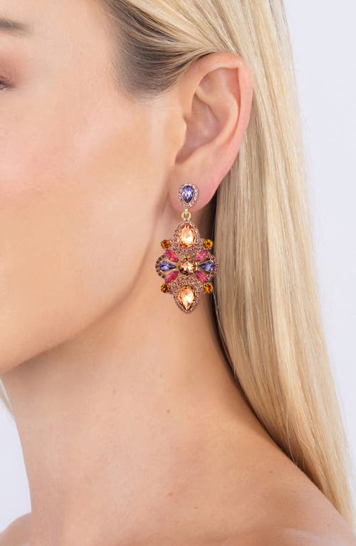 Eye Candy Los Angeles Dawn Statement Earrings In Gold