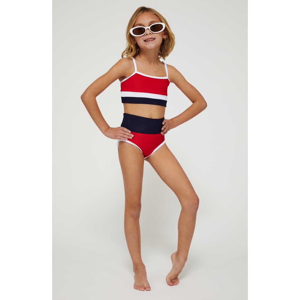 BEACH RIOT BEACH RIOT KIDS' LITTLE EVA & EMMIE TWO-PIECE SWIMSUIT