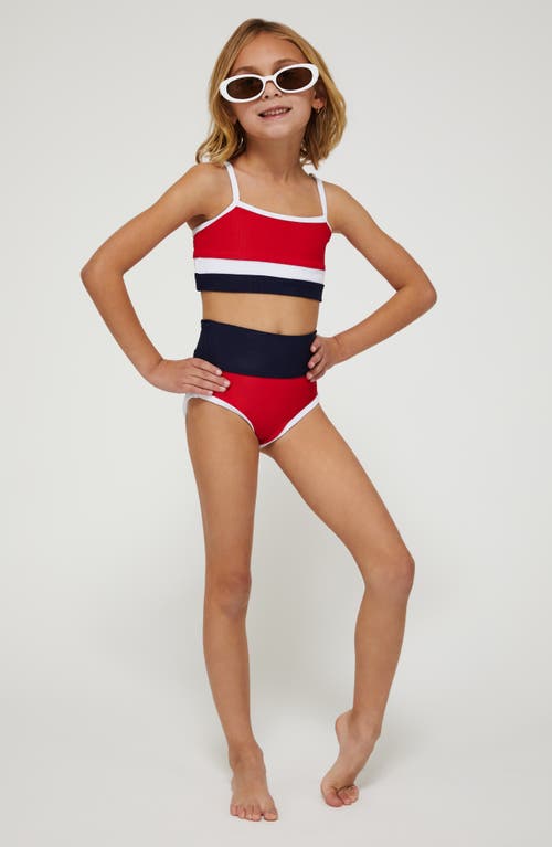 BEACH RIOT BEACH RIOT KIDS' LITTLE EVA & EMMIE TWO-PIECE SWIMSUIT 