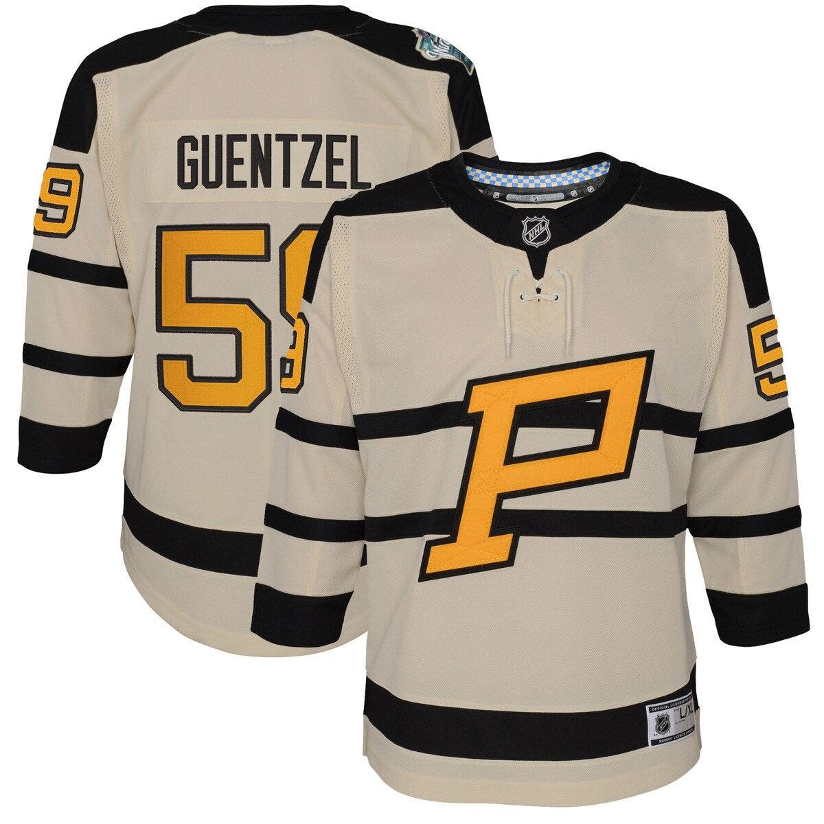 Outerstuff Youth Jake Guentzel Cream Pittsburgh Penguins 2023 Winter