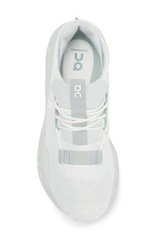 Shop On Cloudnova Sneaker In Undyed White/glacier