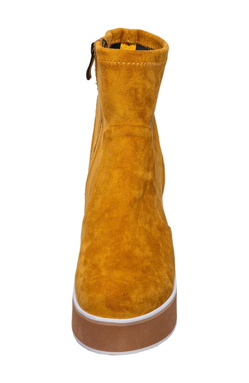 Antelope Idella Platform Boot In Mustard