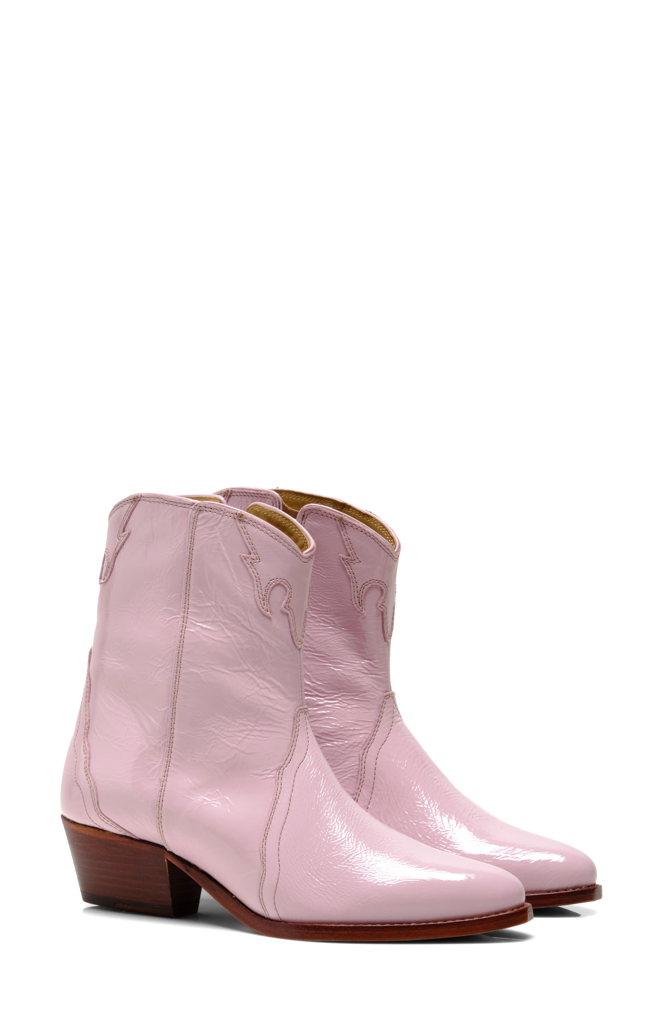 Free People New Frontier Western Bootie in Orchid Patent