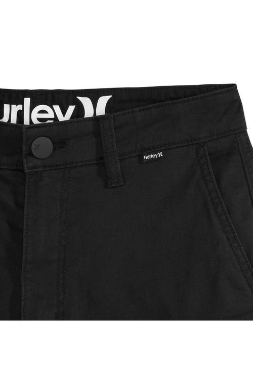 Shop Hurley Classic Twill Walking Shorts In Black
