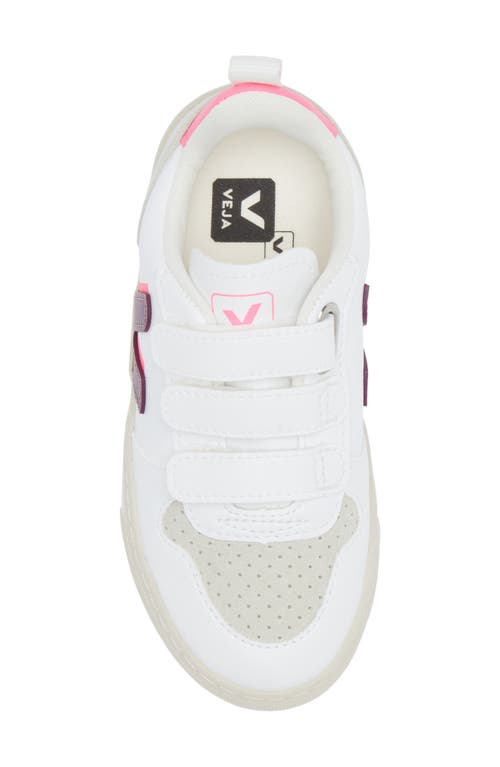 Shop Veja Kids' Small V-10 Sneaker In Magenta/sari