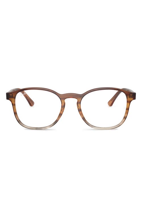Ray-Ban 52mm Phantos Optical Glasses in Brown/Yellow at Nordstrom