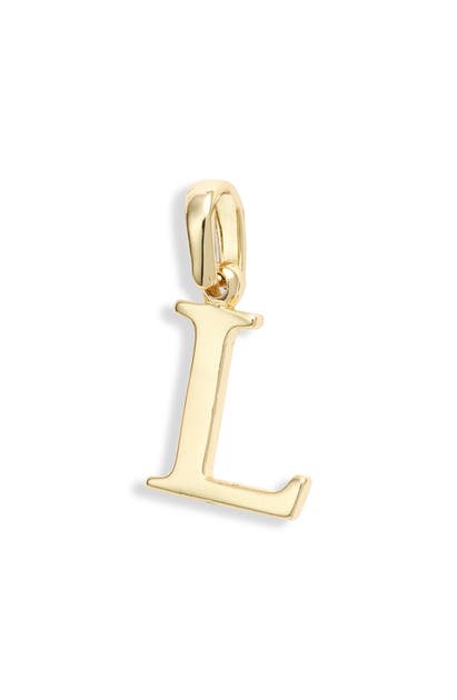 Melinda Maria Icons Alphabet Initial Charm In L- Gold