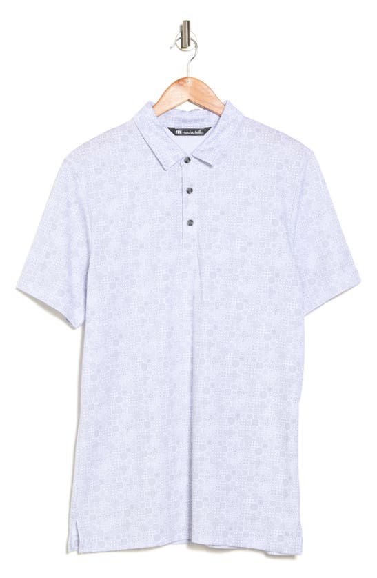 Shop Travismathew Cozumel Print Polo Shirt In White