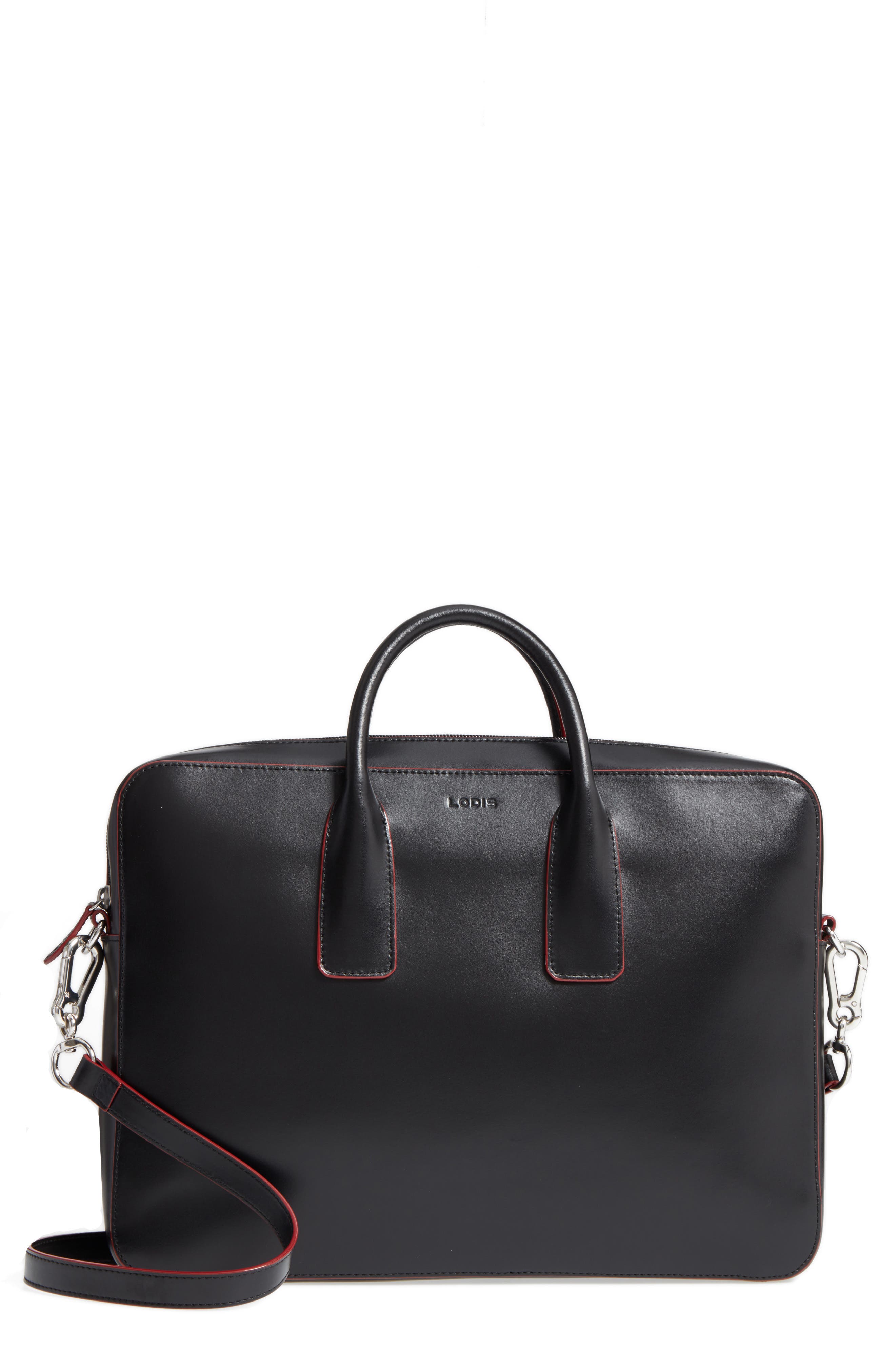 lodis audrey under lock & key leather briefcase