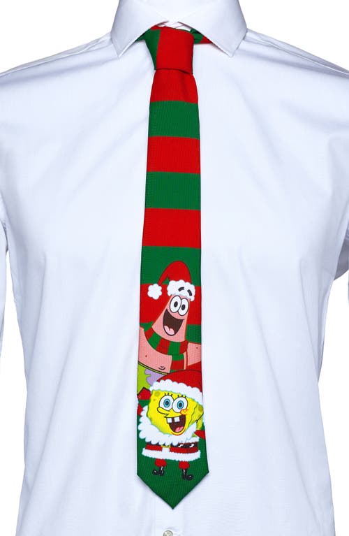 Opposuits Spongebob® Christmas Tie In Green Multi