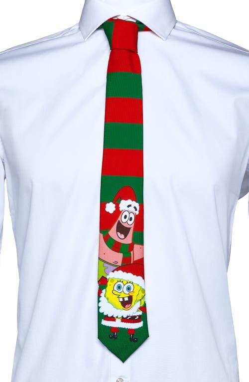 Shop Opposuits Spongebob® Christmas Tie In Green Multi