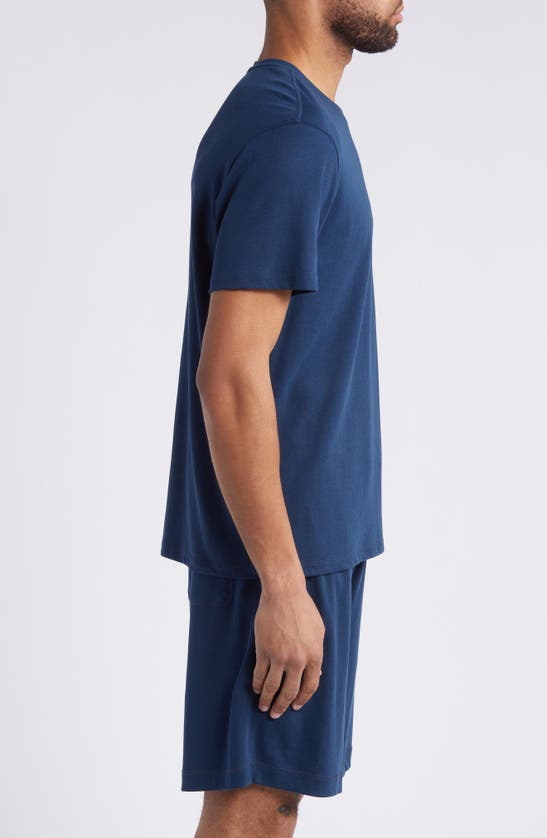 Shop Daniel Buchler Crewneck Pajama T-shirt In Dust Blue
