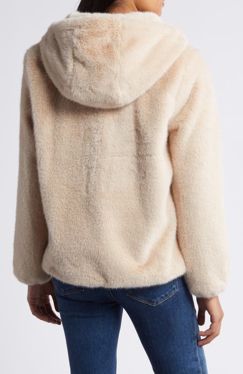 VIA SPIGA VIA SPIGA HOODED FAUX FUR JACKET 