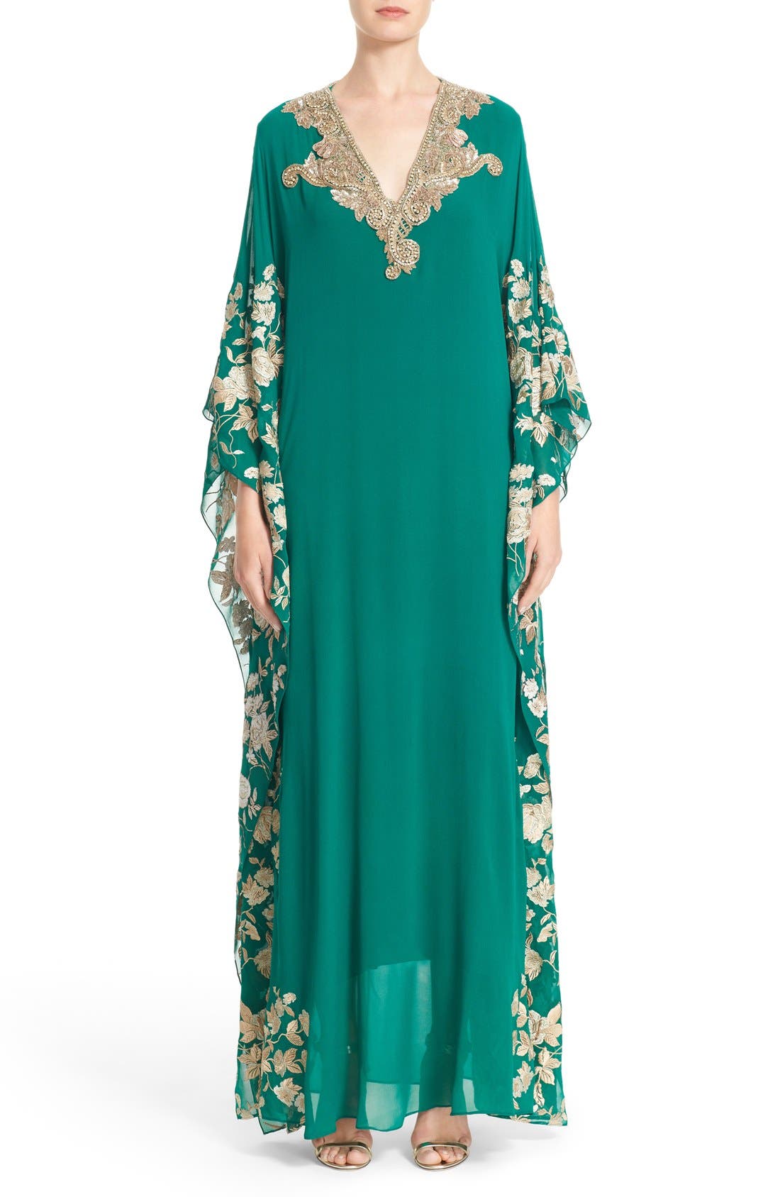 badgley mischka caftan
