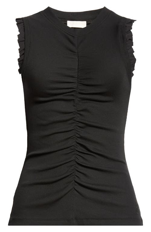 Ulla Johnson Kyla Ruched Sleeveless Cotton Top at Nordstrom,