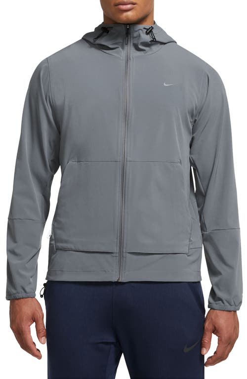 Nike Repel Unlimited Dri-fit Hooded Jacket In Smoke Grey/black/smoke Grey