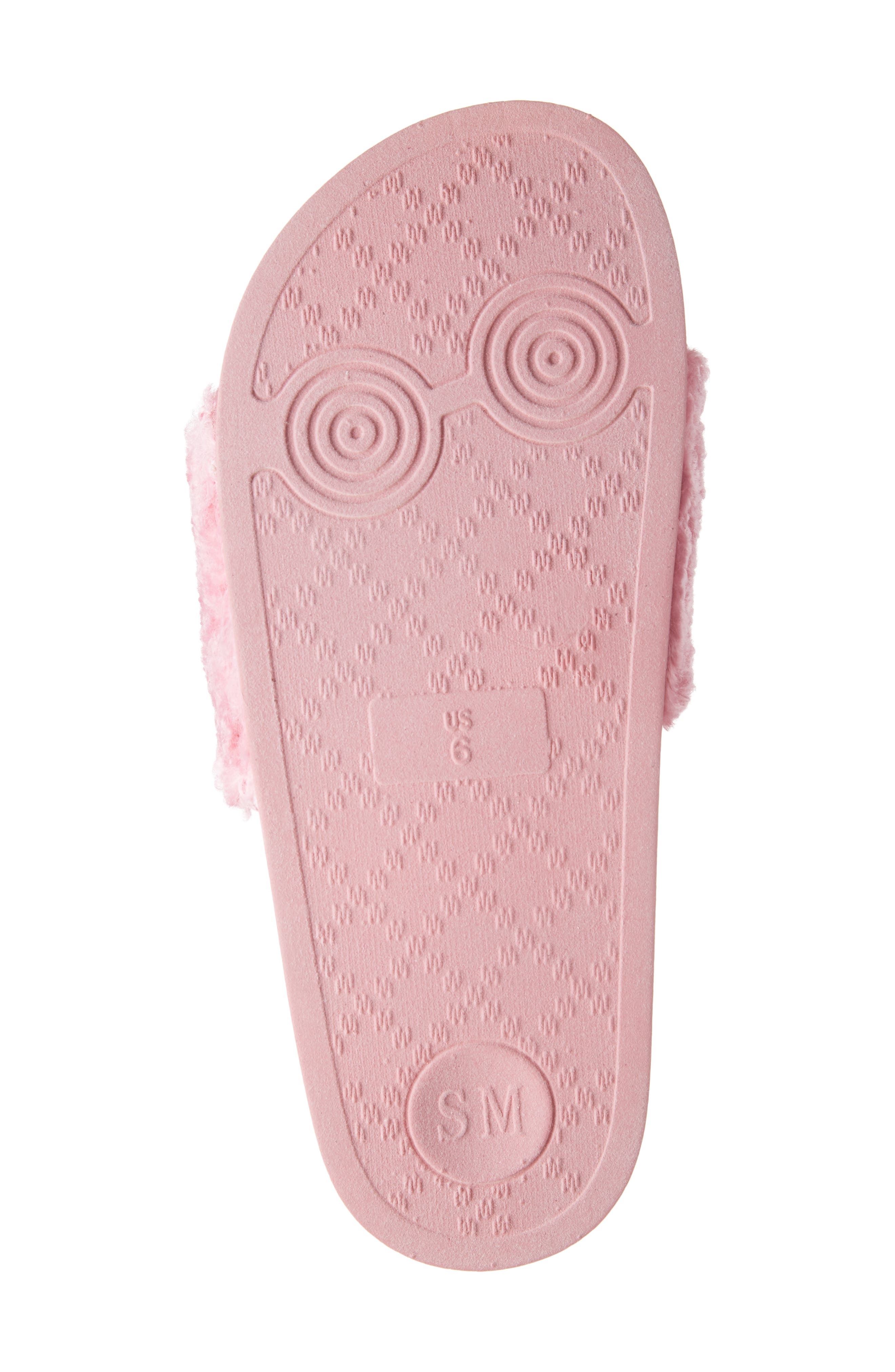shear faux shearling slide slipper