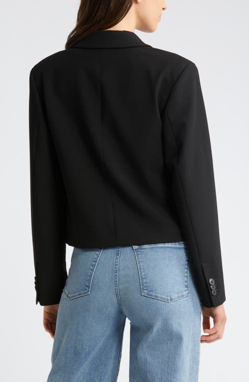 Shop Nordstrom Cropped Blazer In Black