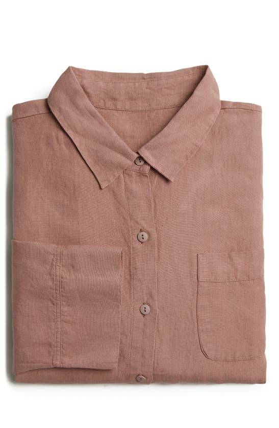 Shop Parachute Linen Shirt In Clay
