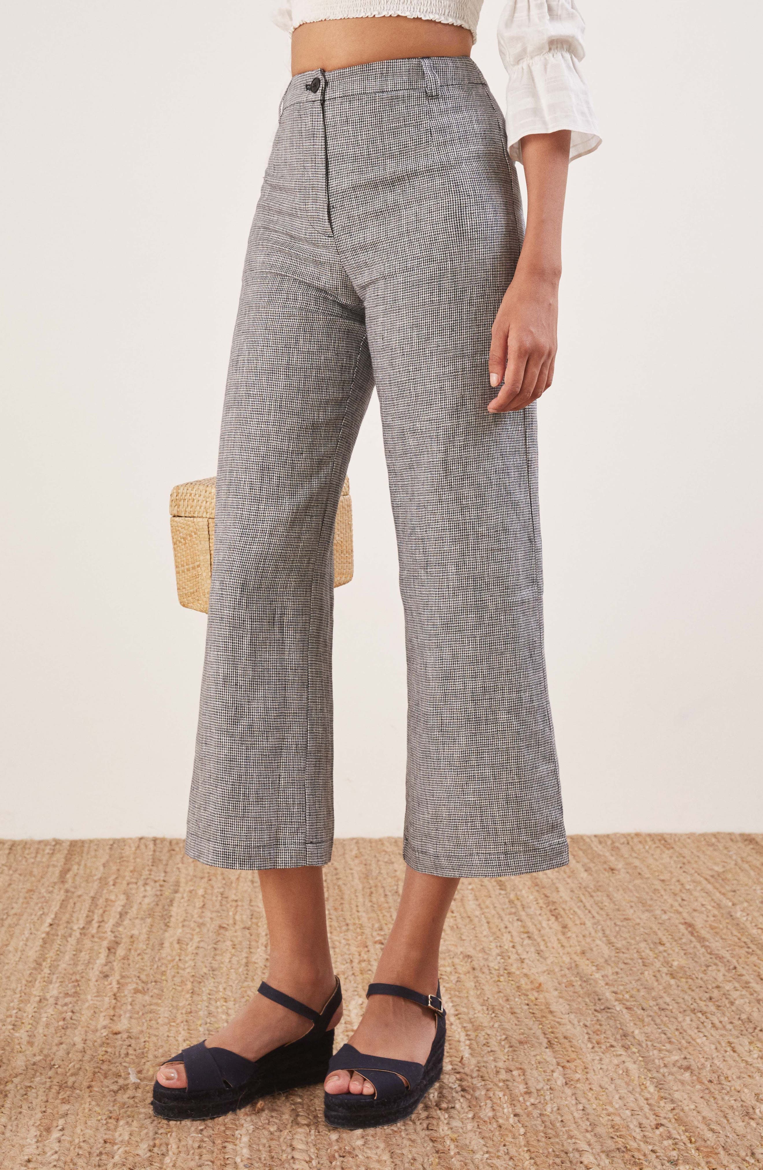 reformation linen pants