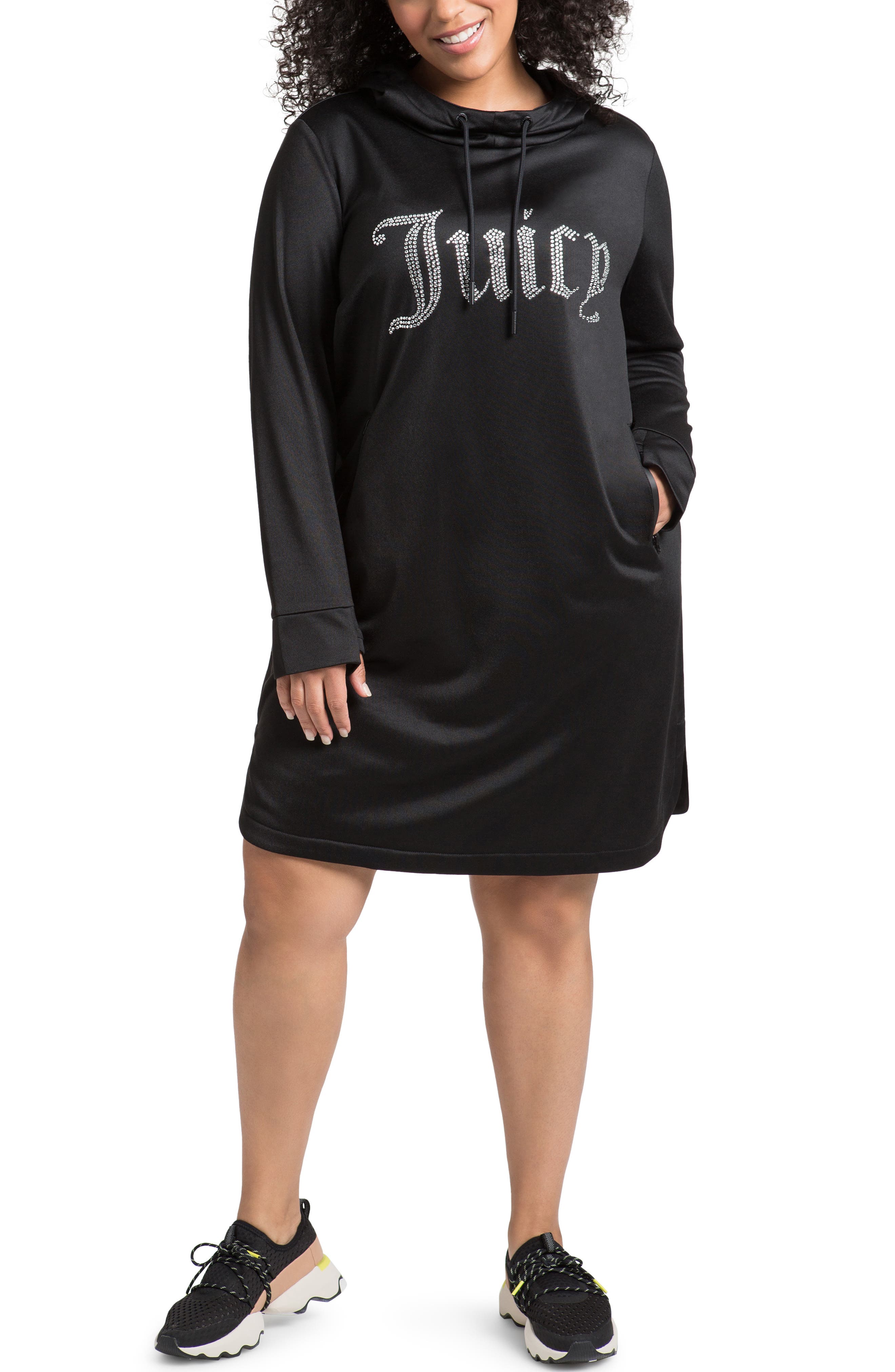 plus size black sequin dress