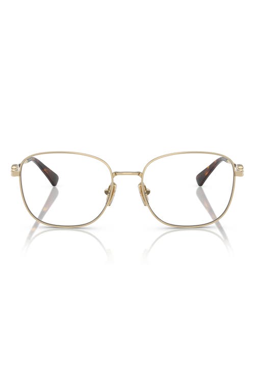 Vogue 54mm Square Optical Glasses In Pale Gold/tort