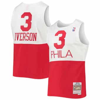 Men's Mitchell & Ness Allen Iverson Red Detroit Pistons 2008-09 Hardwood Classics Swingman Jersey, Size: Medium