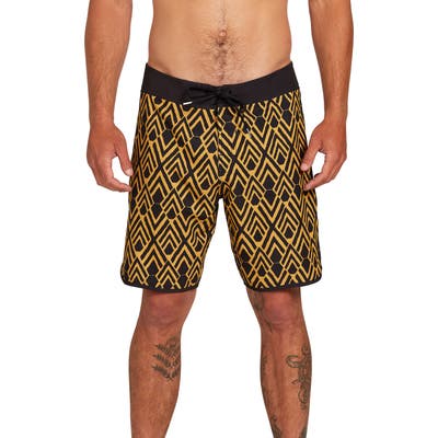 Volcom Echo Mod 19 Board Shorts, Yellow