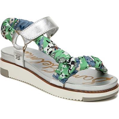 Sam Edelman Ashie Wedge Sandal- Metallic