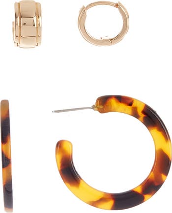 Tortoise hoop 2025 earrings nordstrom