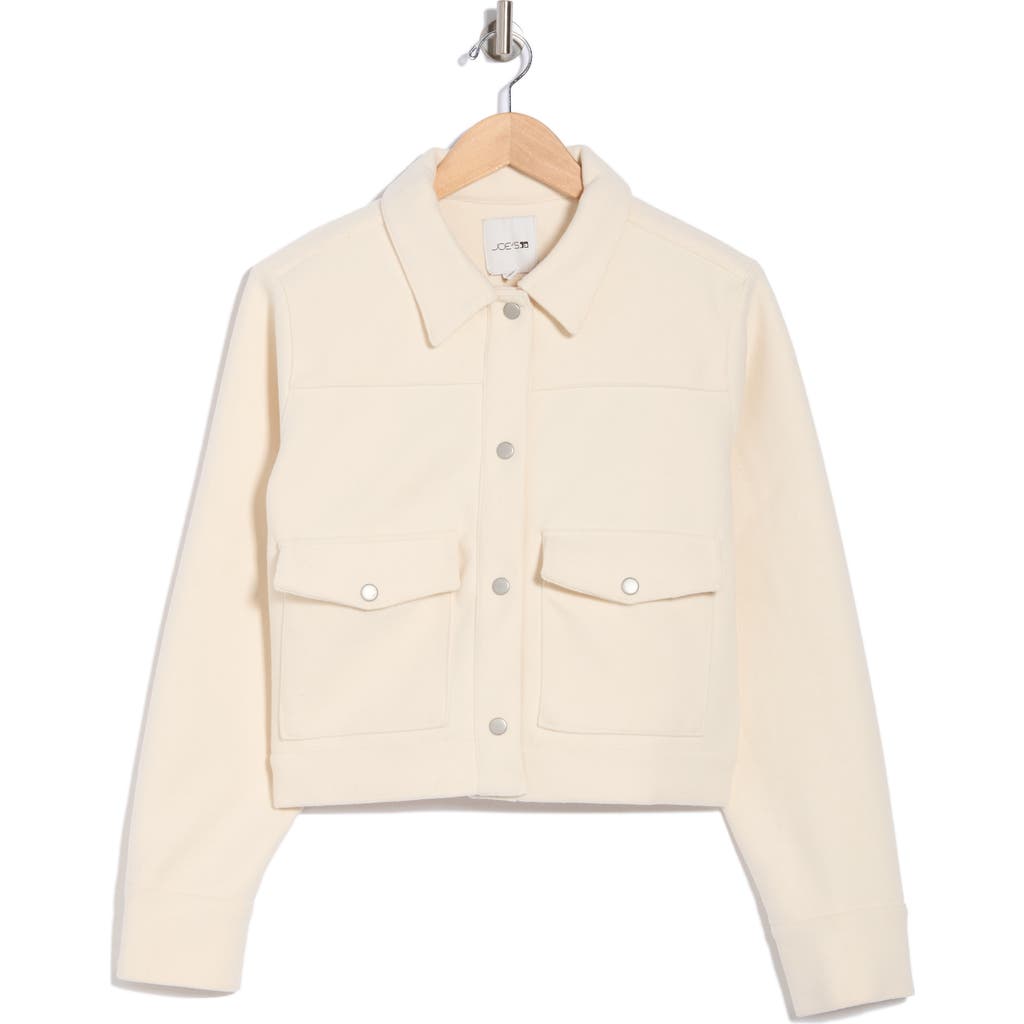 Joe's Crop Utility Jacket In Cream
