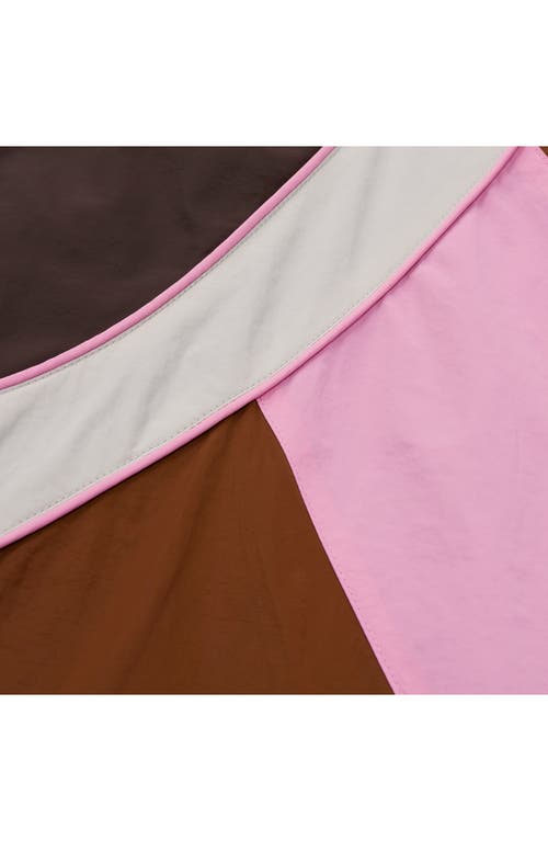 Honor The Gift Colorblock Wide Leg Drawstring Pants In Pink