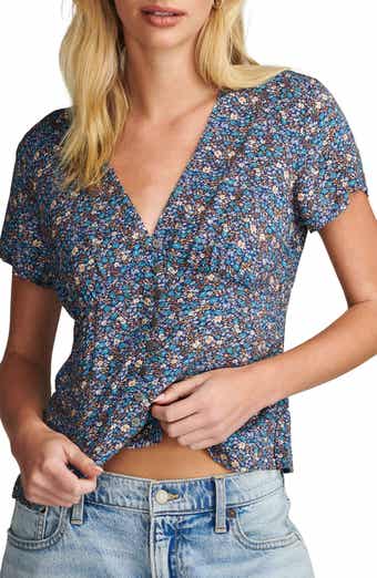 Lucky Brand Cotton Printed Henley Thermal Top - Macy's