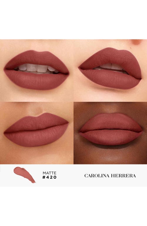 Carolina Herrera Fabulous Kiss Matte Lipstick In 420 Lucky Luck