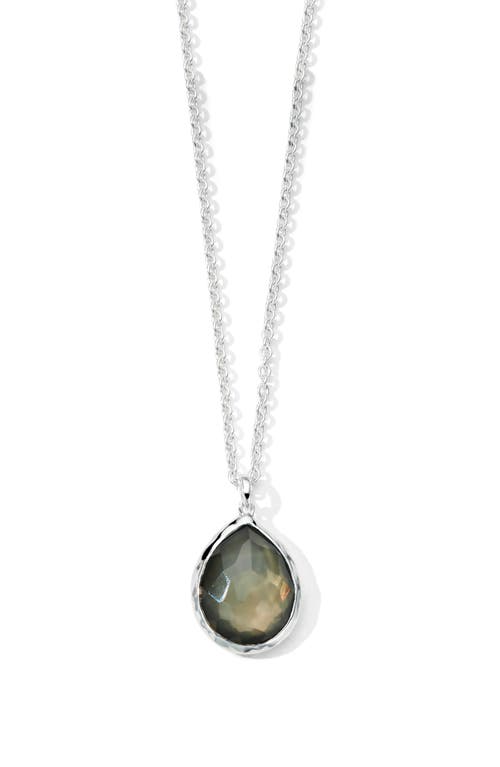 Ippolita Rock Candy Mini Teardrop Pendant Necklace in Silver at Nordstrom, Size 18