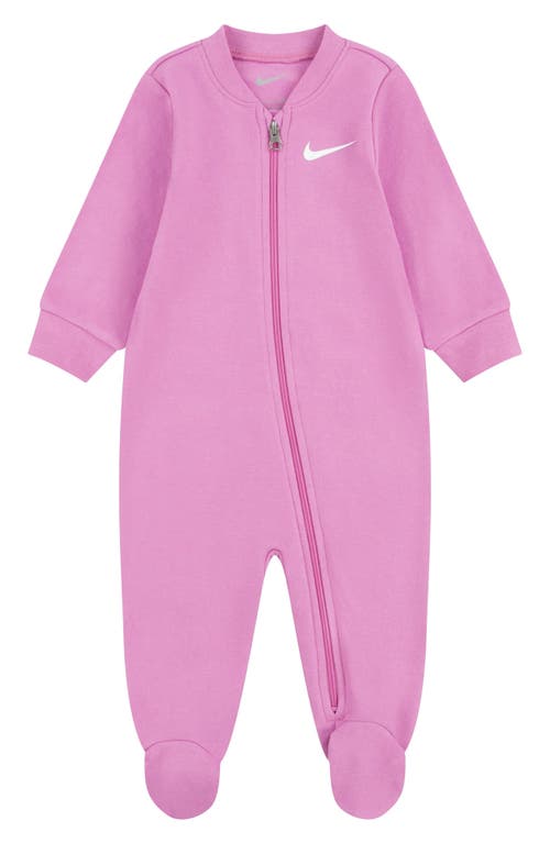 Nike Essentials French Terry Footie in Playful Pink