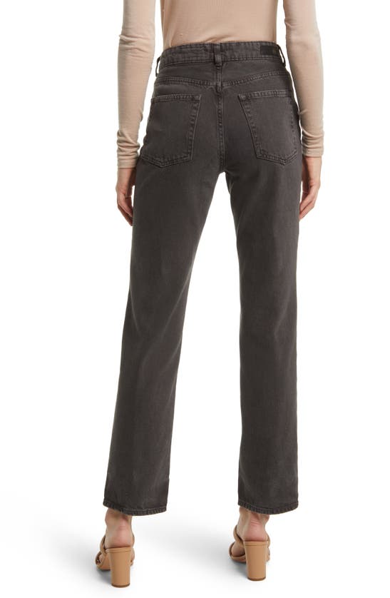Ag Alexxis High Waist Straight Leg Jeans In 90s Faded Black