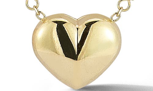 Ember Fine Jewelry Freshwater Pearl Beaded Heart Pendant Necklace In Gold