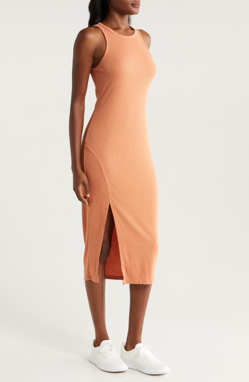 Shop Beyond Yoga Ease Into It Midi Tank Dress In Sunburn