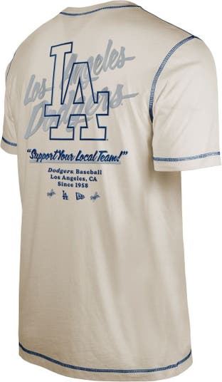 New Era White Los Angeles Dodgers Team Split T-Shirt