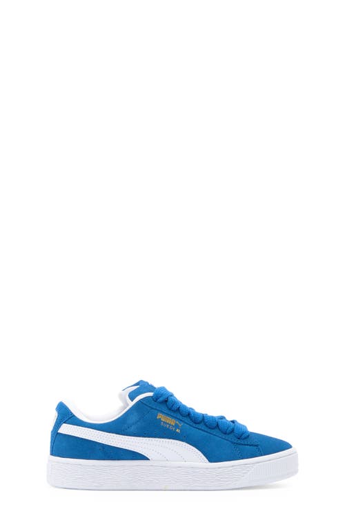 Shop Puma Kids' Suede Xl Sneaker In  Team Royal- White