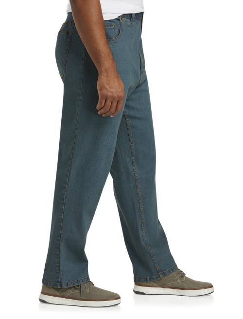 Shop Harbor Bay By Dxl Continuous Comfort Stretch Jeans In Dirty Wash