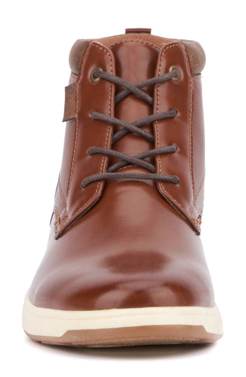 New York And Company Darren High Top Sneaker In Cognac