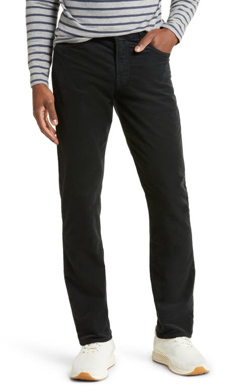 Citizens of Humanity Gage Straight Leg Corduroy Pants in Washed Black