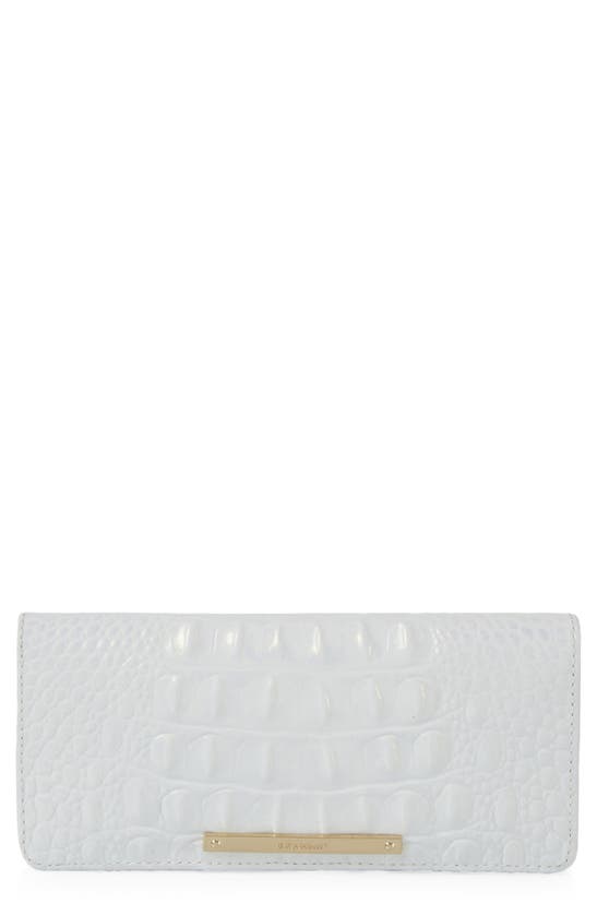 Brahmin Ady Leather Wallet In Shell White