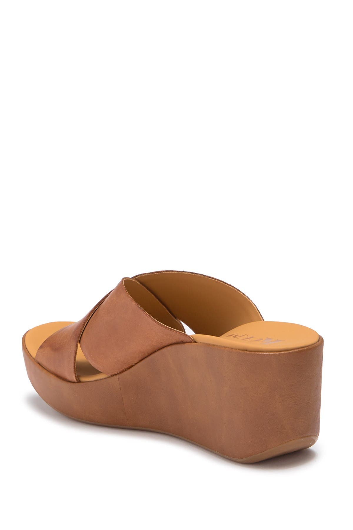 korks madera platform wedge sandal